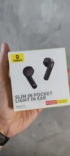 Fone de Ouvido Bluetooth - Baseus Bowie E16 - Preto - Novo