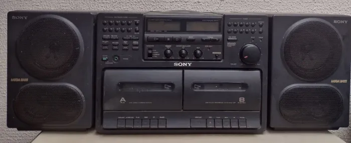 MINI SYSTEM SONY CFD 750S RÁDIO CD TAPE DECK VER DESCRIÇÃO