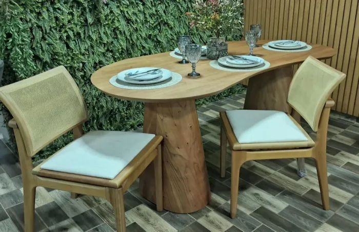 Mesa Orgânica Irlanda 180x90 (Nova Direto da Fábrica)