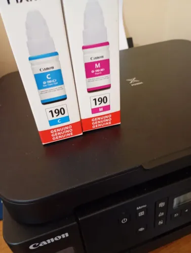 Refil Canon Pixma Magenta e Ciano.