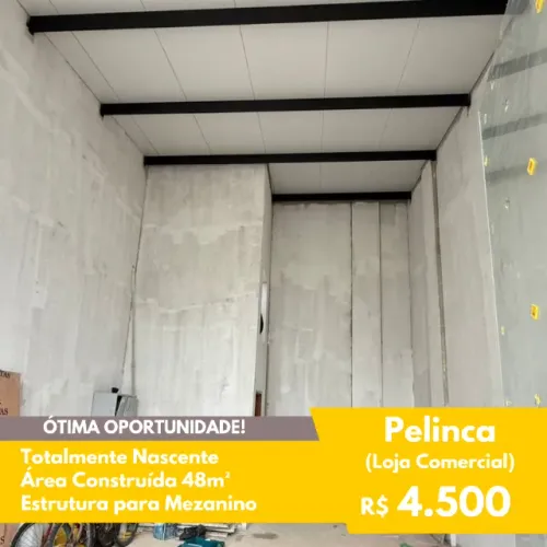 FIT - Locação - 2 Lojas Comerciais - Pelinca - Nascente - 48m²