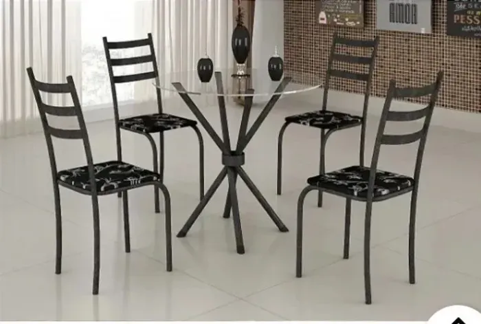 Mesa de jantar tampo em vidro perfeita para momentos inesquecíveis