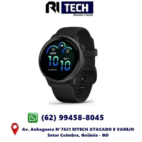 Relógio Garmin Vivoactive 6 AMOLED Gps A prova D'água Esporte