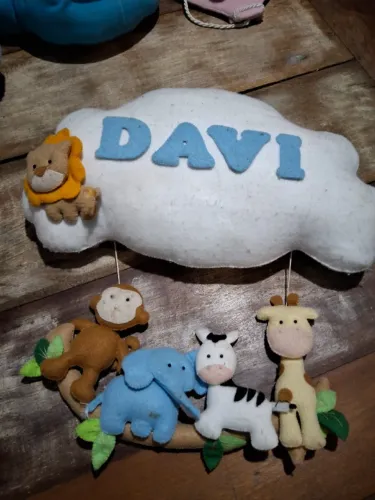 Enfeite de porta maternidade quarto de bebe DAVI