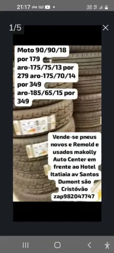 Vende-se pneus novos e usados zap *