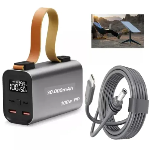 Kit Powerbank Piening 100watts Com 30.000mha Para Star Link Mini + Cabo 2m Usb para DC
