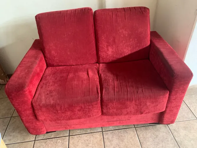 Sofá 2 Lugares Vermelho