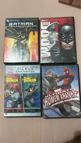 Coleção de DVDs - Batman e Homem-Aranha