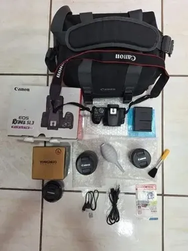 Kit Canon SL3, lente 18x55mm, Bag, Tripés 
