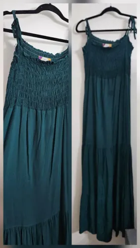 Vestido longo verde