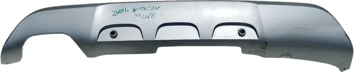 Aplique Para-choque Traseiro Para Bmw X1 2012/2015 Cinza