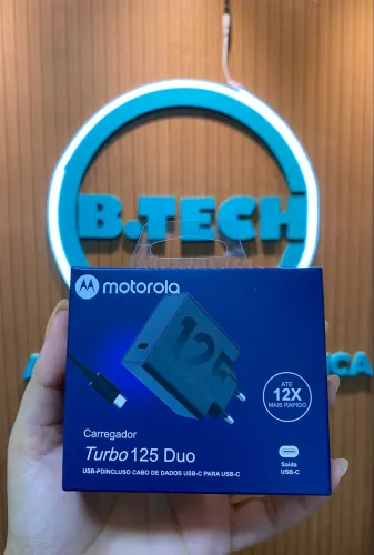 Carregador Motorola turbo Power 12x mais rápido