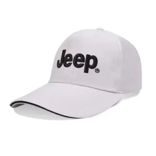 Boné De Beisebol Bordado Jeep Branco