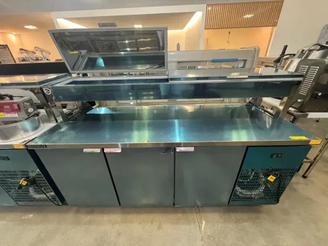 Balcão de Serviço Refrigerado Condimentador 2 metros Novo 