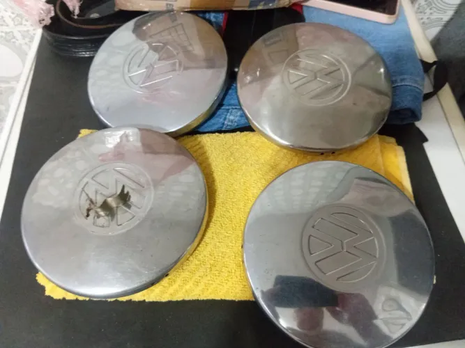 4 calotas de inox para gol quadrado ou varint ll de inox