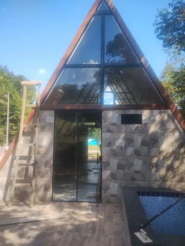 Porta de Vidro para Casa de Campo