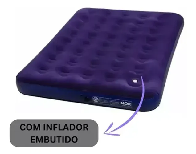 Colchão Casal Inflável Mor - Com Enchedor Acoplado 