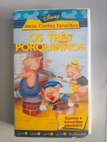 Vhs Os Três Porquinhos Disney 