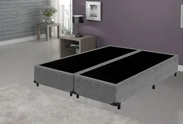 Base tamanho queen na cor cinza 