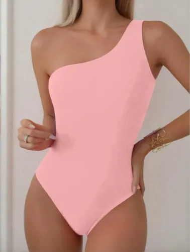 Maiô feminino moda praia rosa bebê M