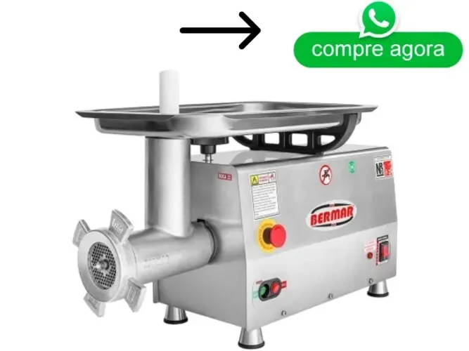 Moedor de Carne Boca 22 Bermar Inox Bivolt