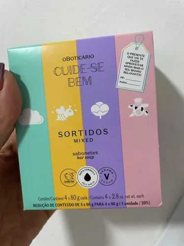 Sabonetes O Boticário cuide-se bem sortidos 4 unidades