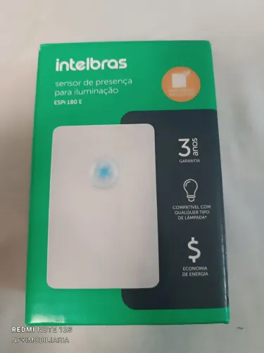 Sensor de Presença para Iluminação Intelbras ESPi 180 E (Novo)