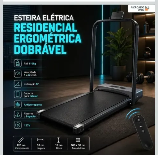 Esteira nova, pouquíssimo uso, tenho caixa