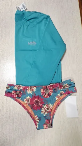 Conjunto camisa proteção UV+calcinha P
