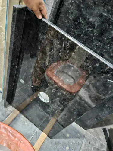 Bancada para pia de Banheiro com furo 80cm verde ubatuba