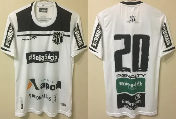 Camisa Ceará Penalty 2015/16 Tam M (fit) #20 Usada em Jogo em Perfeito Estado