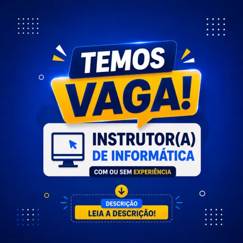 Vaga p/ Instrutor de Informática