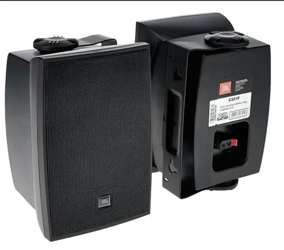 Caixa De Som Acústica Jbl C321p Par Preta C321 60w Cor Preto Preto (Usado)
