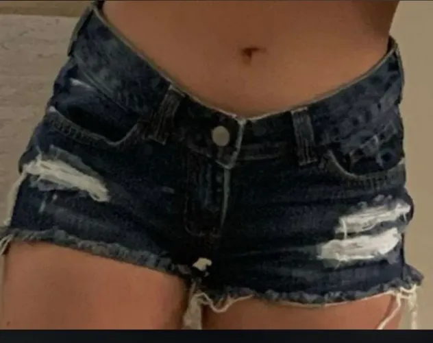 shorts jeans desfiado rosa chá tam 36