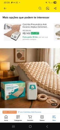 Colchão pneumático antiescaras bioland