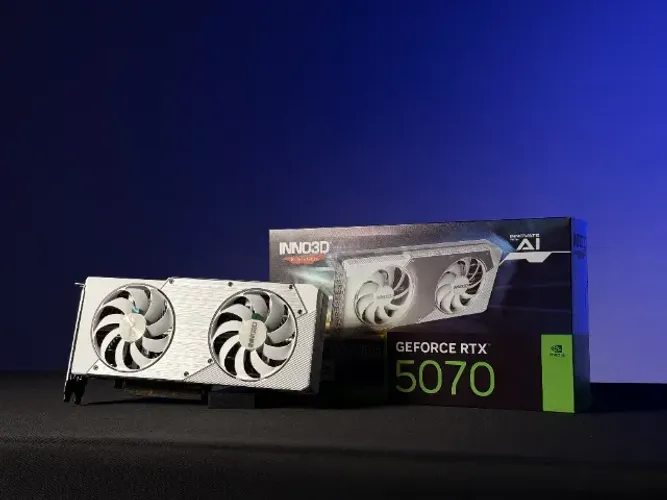 Placa de Vídeo INNO3D RTX 5070 Twin X2 OC White 12GB por R$4.399,00 (NOVA)