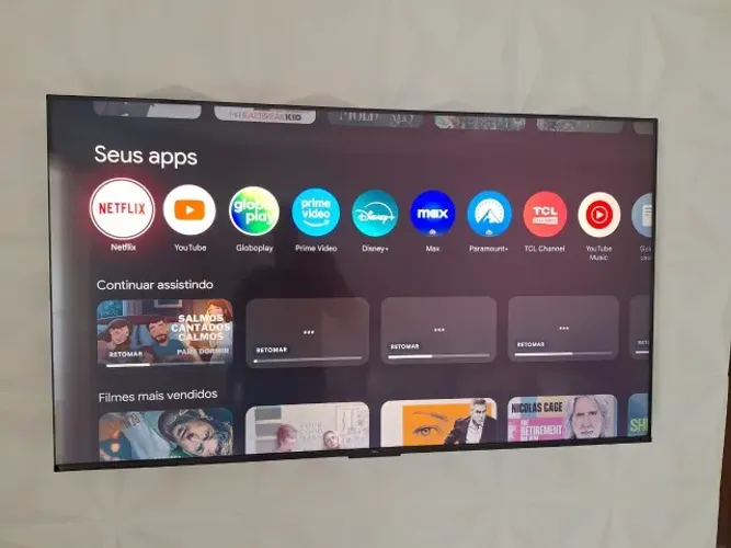 Smart TV TCL 55? 4K UHD HDR - Sistema Google TV (Comando de Voz)
