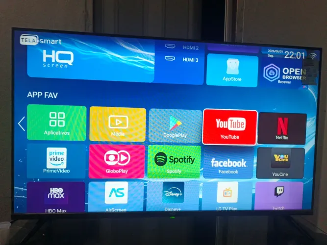 Smart TV 43 polegadas com Play Store