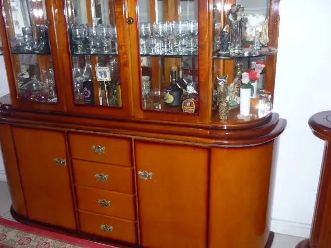 Conjunto de Móveis De Sala Clássicos Em Mogno verniz Nitrocelulose alta qualidade