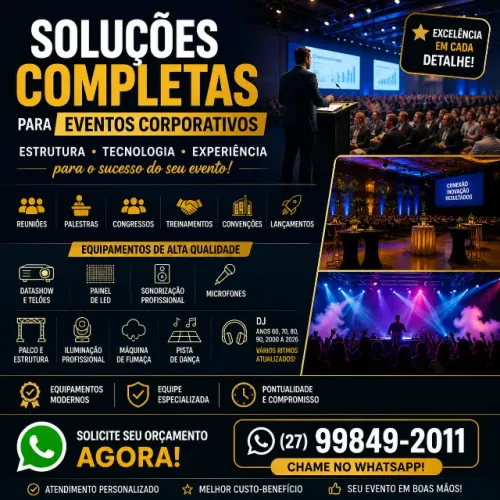 Estrutura Completa para Eventos Corporativos