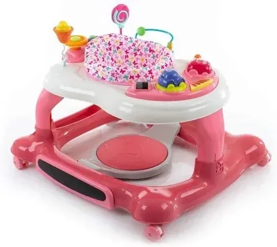 Andador de bebê rosa