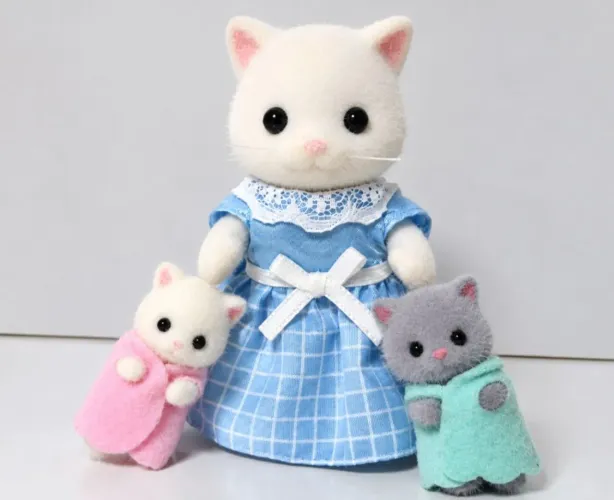 Bonecas Sylvanian families Persian Cats Gatos persa