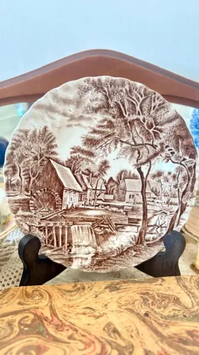 Prato em Porcelana/Faiança Inglesa