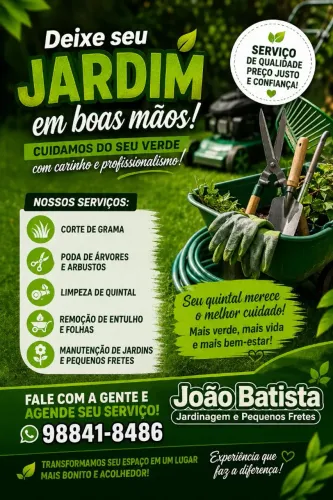 Serviço de jardinagem,frente pequenos,limpeza de lotes