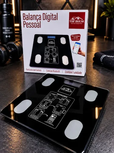 Balança Digital de bioimpedância 180kg + bluetooth + app ?