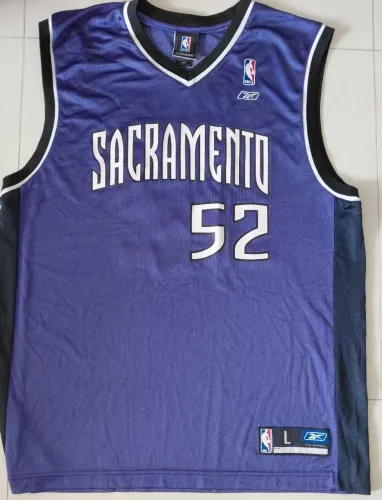 Regata NBA Sacramento Kings Brad Miller 52 Original Reebok Vintage G - Impecável