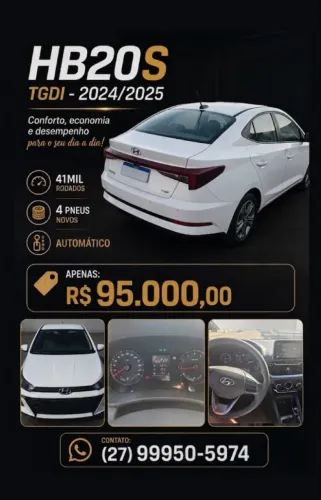 Hyundai HB20S Comfort Plus 1.0 TB Flex 12V AUT 2025