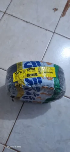 CABO FLEXSIL 6MM² PRETO - ROLO COM 100 METROS