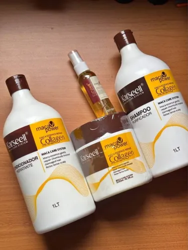 Kit Karseell com 4 produtos novos, SHAMPOO, CONDICIONADOR, MASCARA e OLEO