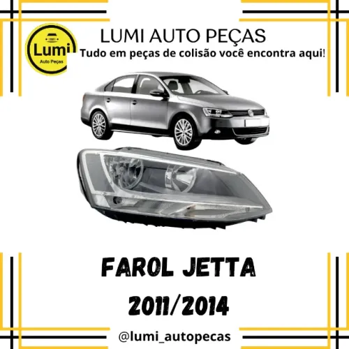 Farol Jetta 2011 a 2014 - NOVO 